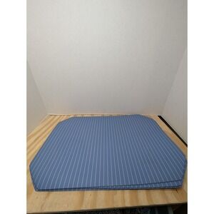 Set of 5 Blue Striped Placemats Non-Slip Foam Table Mats 17x11 Kitchen Dining